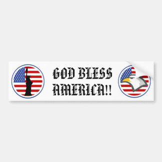 God Bless America Bumper Sticker