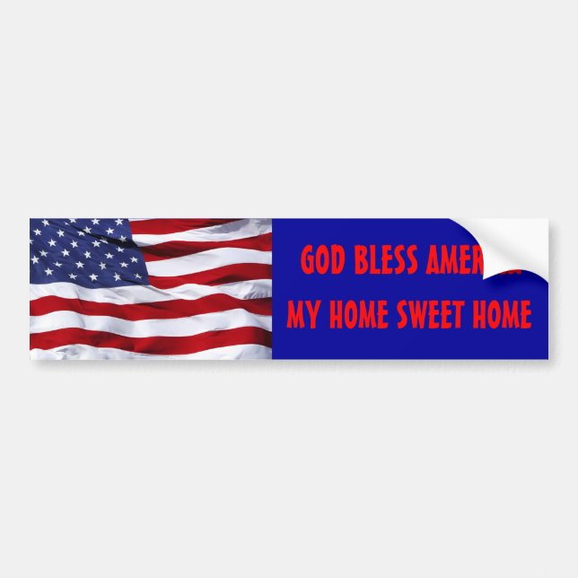 God Bless America Bumper Sticker (Front)