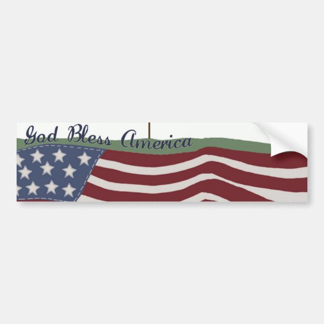 God Bless America Bumper Sticker (Front)