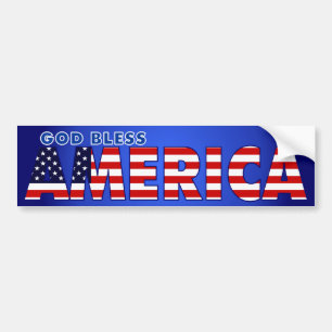God Bless America Bumper Sticker