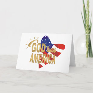 God Bless America card