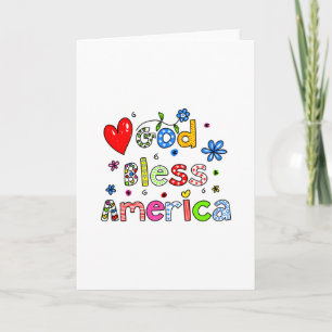 God Bless America Card