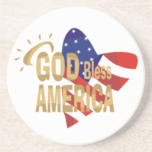God Bless America coasters