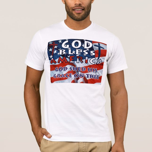 God Bless America - Customised T-Shirt (Front)