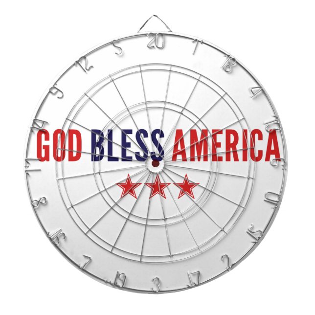God Bless America Dartboard (Front)