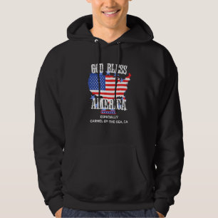God Bless America Especially Carmel-by-the-Sea CA Hoodie