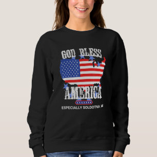 God Bless America Especially Soldotna AK US State  Sweatshirt