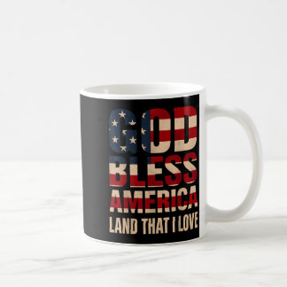 God Bless America Flag Art Coffee Mug