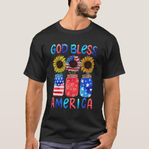 God Bless America For Women Patriotic 4th Of July T-Shirt