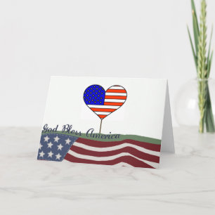 God Bless America Greeting Card