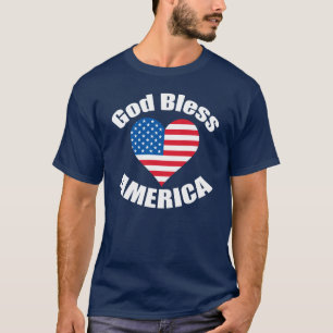 God Bless America Heart T-Shirt