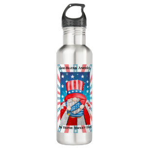 God Bless America  Home Sweet Home  710 Ml Water Bottle