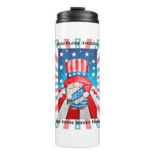 God Bless America Home Sweet Home Thermal Tumbler