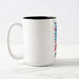 God Bless America  Home Sweet Home Two-Tone Coffee Mug