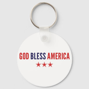 God Bless America Key Ring