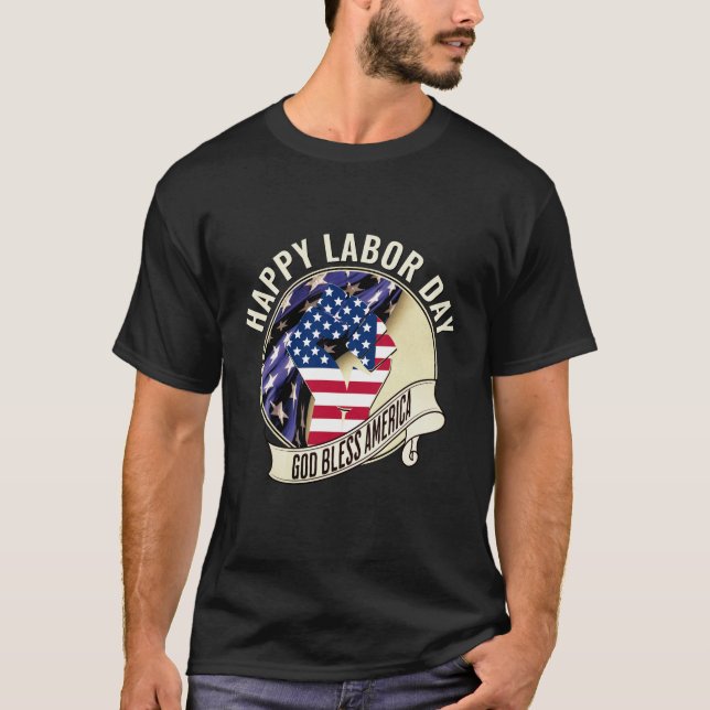 God Bless America LABOR DAY T-Shirt (Front)