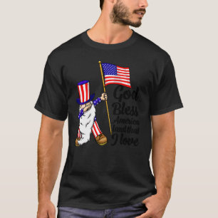 God Bless America Land That I Love America Flag T-Shirt