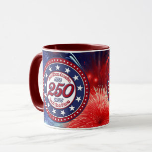 God Bless America Land That I Love Graphic Fire R Mug