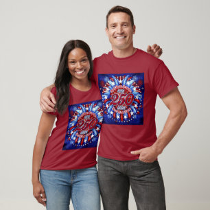God Bless America Land That I Love Graphic Fire T-Shirt