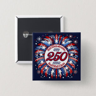 God Bless America Land That I Love Graphic Fire W 15 Cm Square Badge