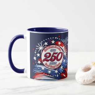 God Bless America Land That I Love Graphic Fire W Mug