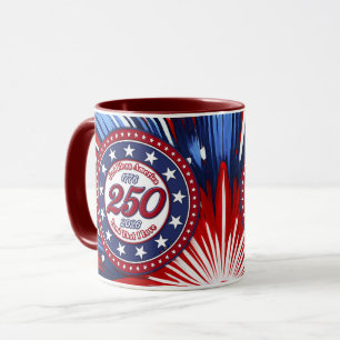 God Bless America Land That I Love Graphic FireRWB Mug