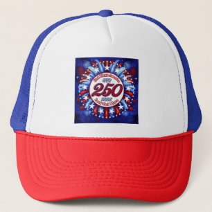 God Bless America Land That I Love Graphic White Trucker Hat