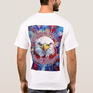 God Bless America Land That I Love Red Eagle Firew T-Shirt