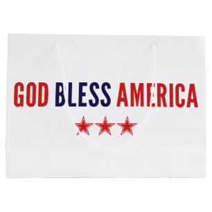 God Bless America Large Gift Bag