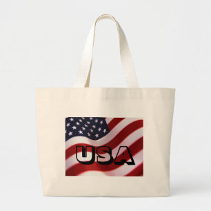 God bless America Large Tote Bag