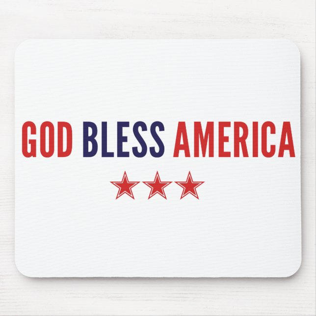 God Bless America Mouse Pad (Front)