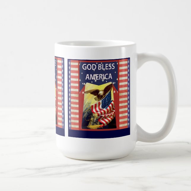 God Bless America mug (Right)