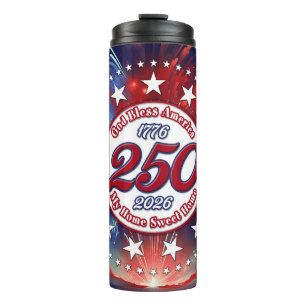 God Bless America My Home Sweet Home Graphic Fir W Thermal Tumbler