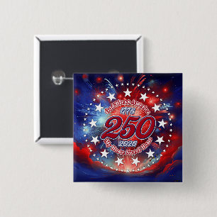 God Bless America My Home Sweet Home Graphic Fire 15 Cm Square Badge
