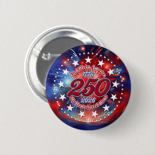 God Bless America My Home Sweet Home Graphic Fire 6 Cm Round Badge