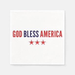 God Bless America Napkin