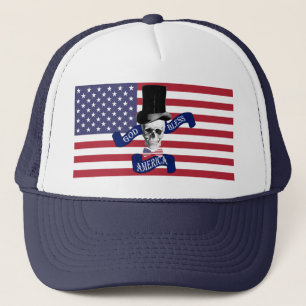 God bless America patriotic Trucker Hat