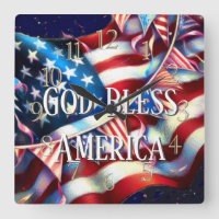 God Bless America Patriotic USA Flag Bunting