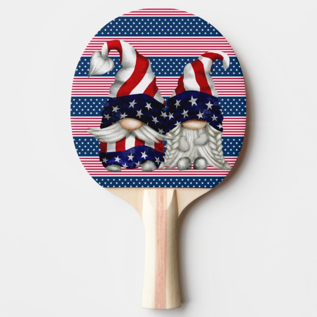 God Bless America Ping Pong Paddle (Front)