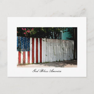 God Bless America Postcard