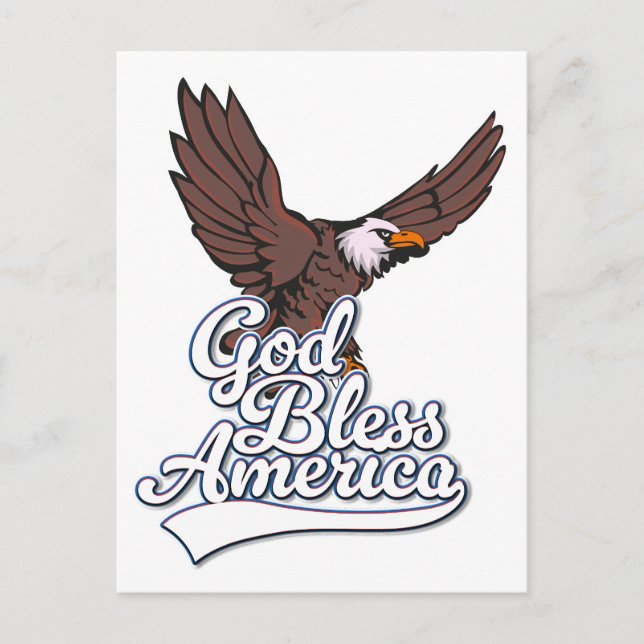 God Bless America Postcard (Front)