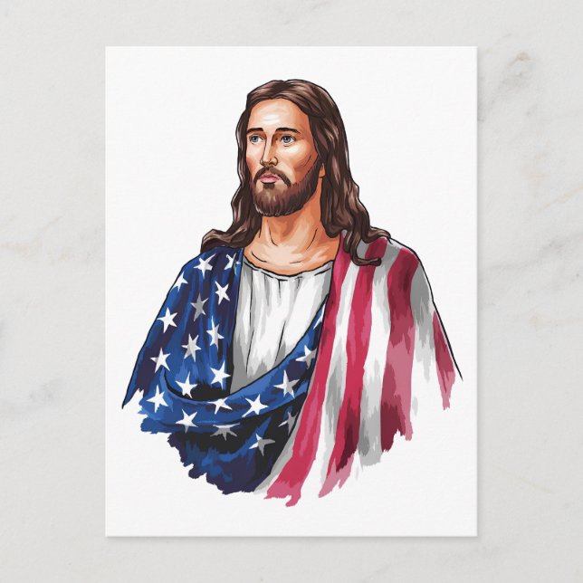 God bless America Postcard (Front)