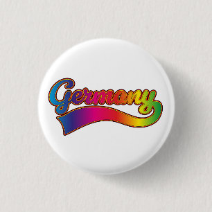 God Bless America Rainbow logo 3 Cm Round Badge