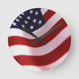 God bless America Round Clock