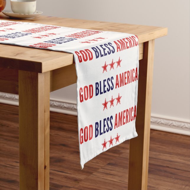 God Bless America Short Table Runner (In Situ)
