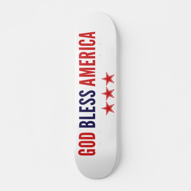 God Bless America Skateboard (Front)