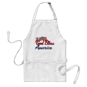 God bless America Standard Apron