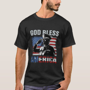 God Bless America Sunglasses Usa Flag Patriotic 4T T-Shirt