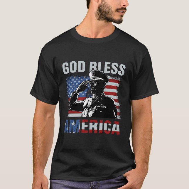 God Bless America Sunglasses Usa Flag Patriotic 4T T-Shirt (Front)