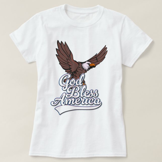 God Bless America T-Shirt (Design Front)